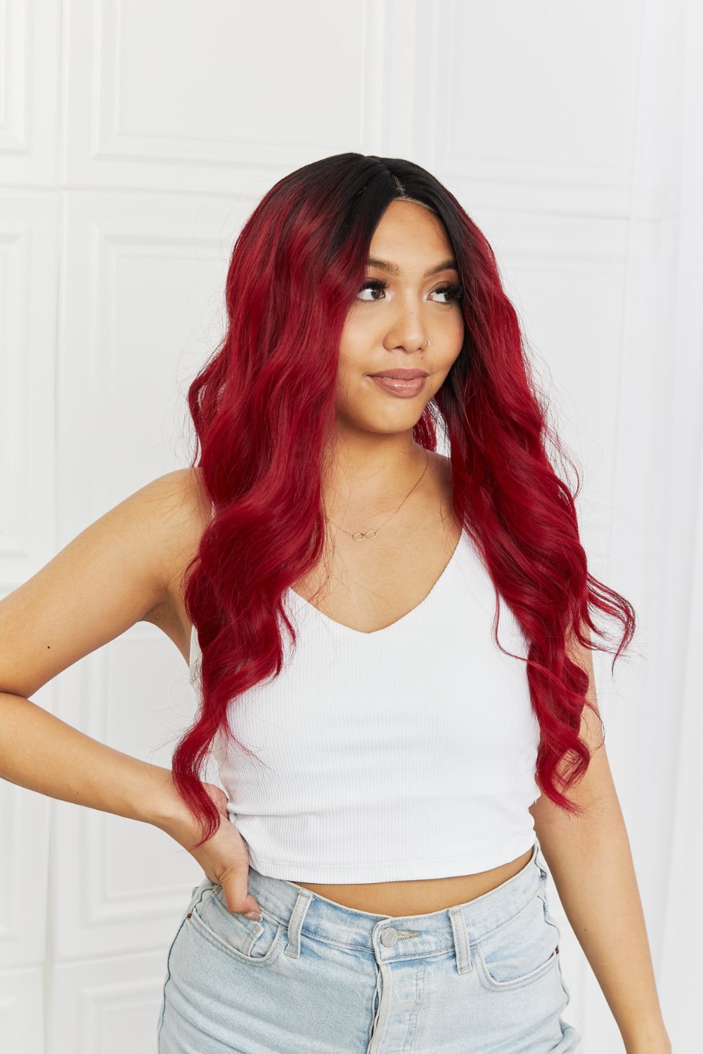 Synthetic Wave 24" Lace Front Wig 150% Density