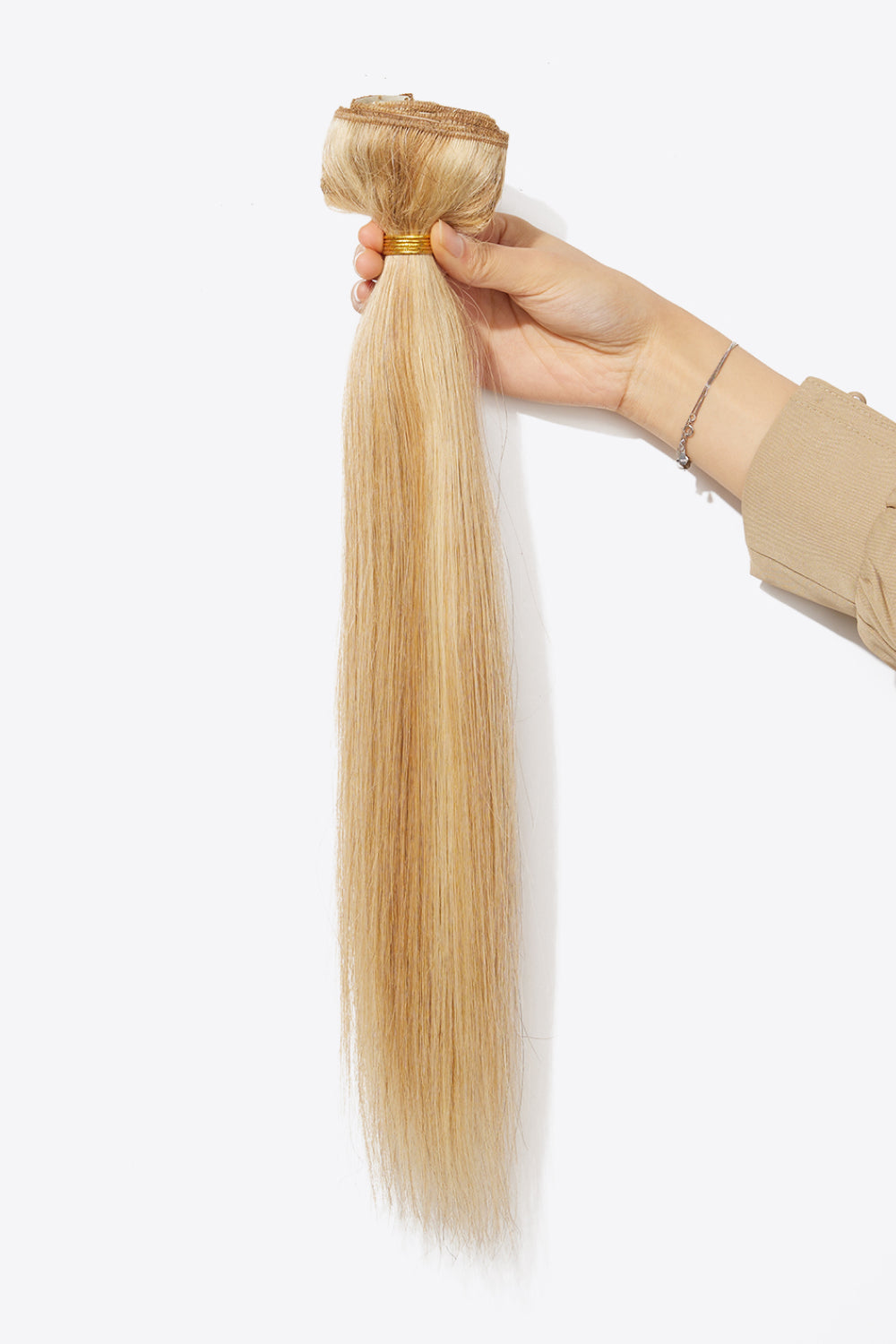 18" Clip-in Hair Extensions Human Virgin Hair