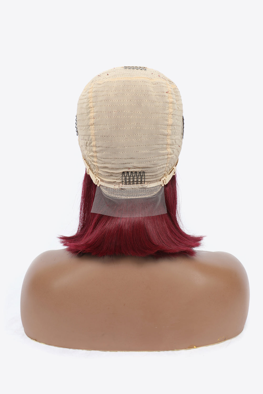 Lace Front Wine Color Bobo Human Hair Wigs
