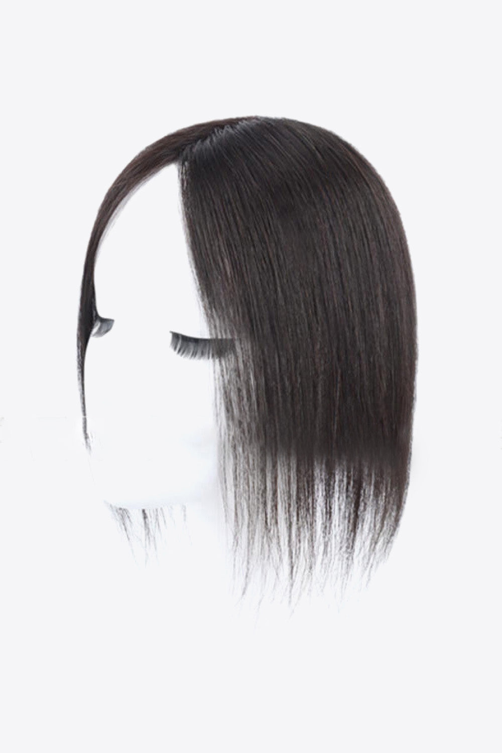 Fully Hand Made Black Human Virgin Hair Topper