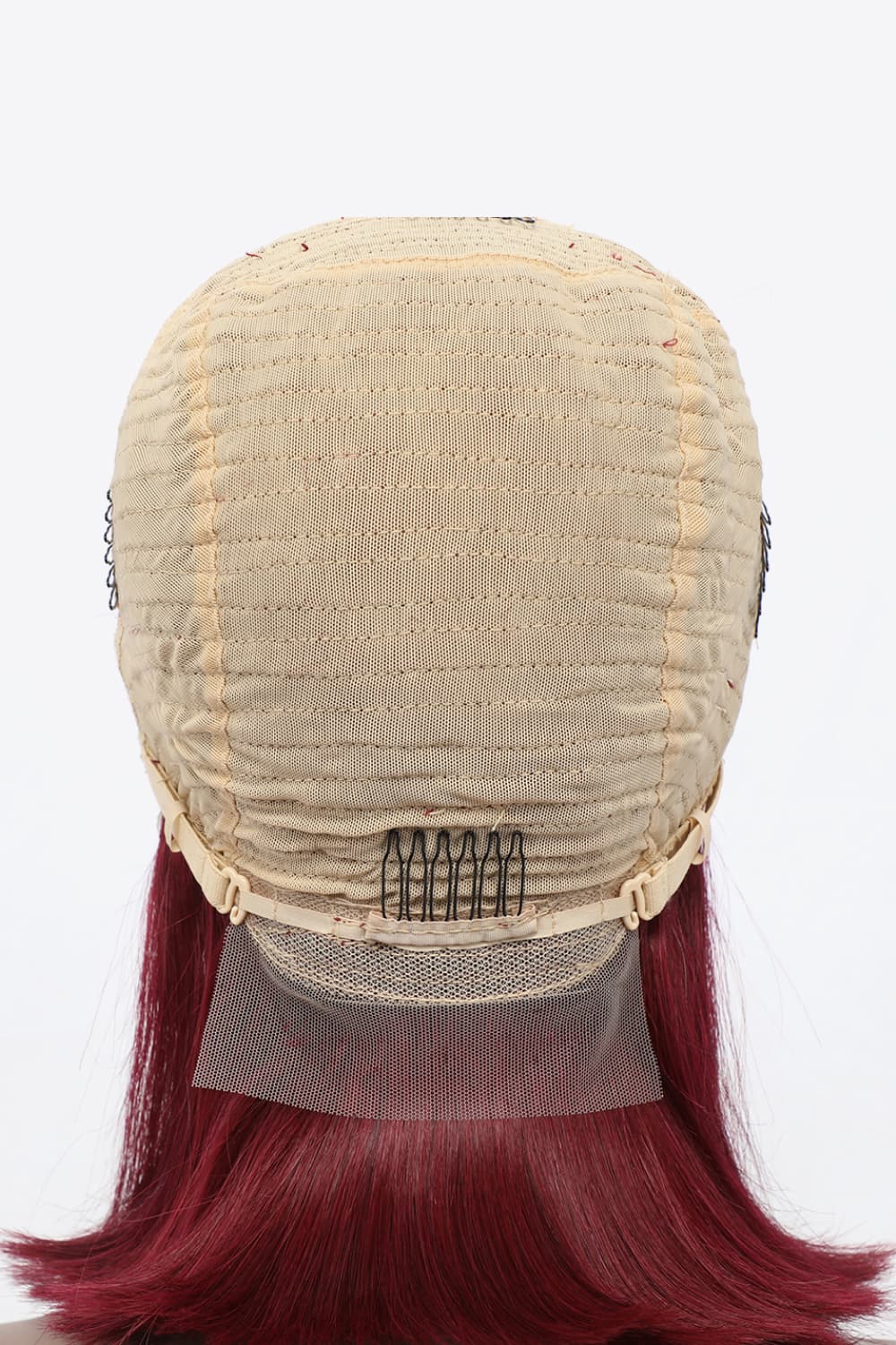 Lace Front Wine Color Bobo Human Hair Wigs