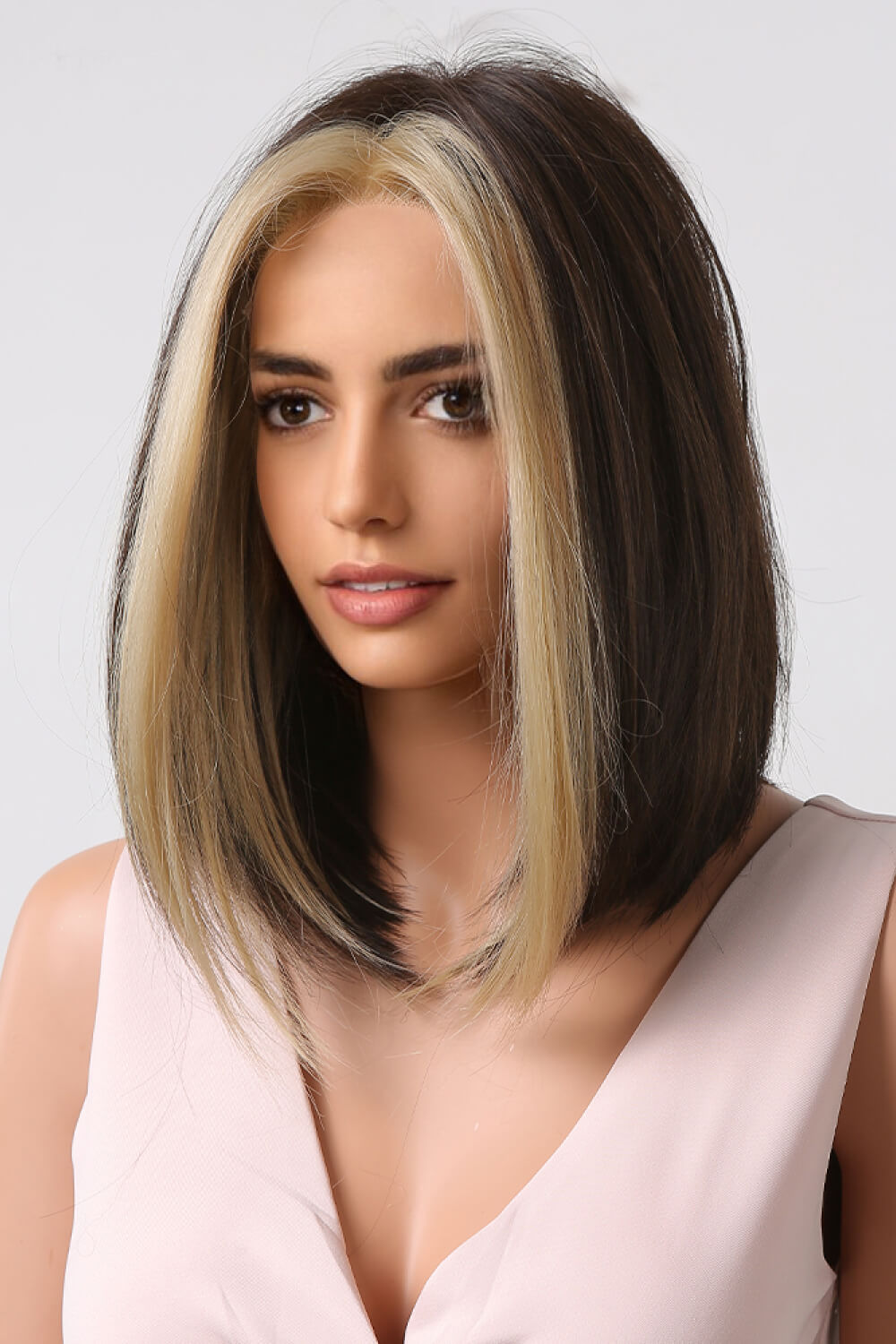 Synthetic Mid-length Straight 9" Wig