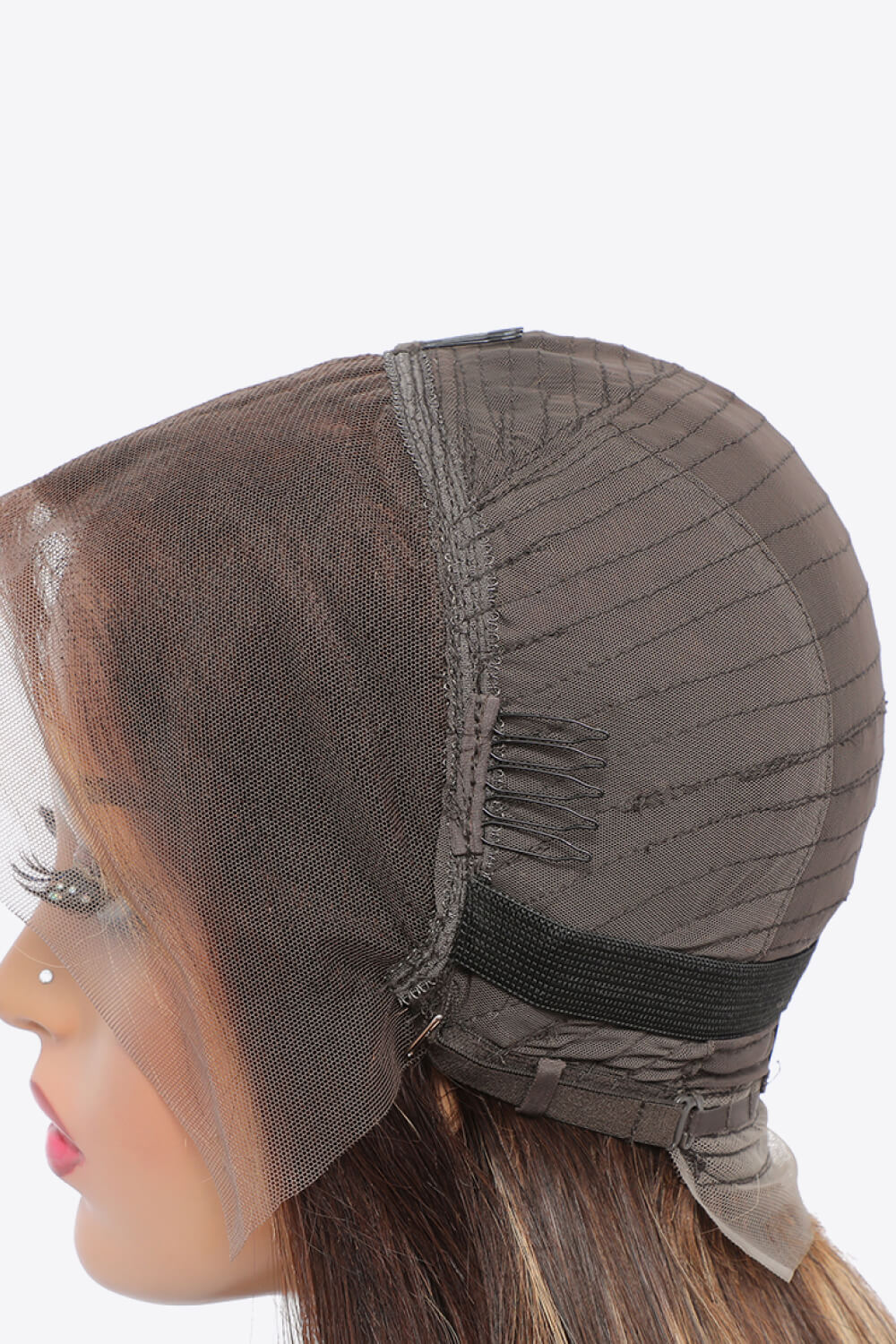 18" Highlight Ombre 13x4 Lace Front Wigs Human Virgin Hair 150% Density