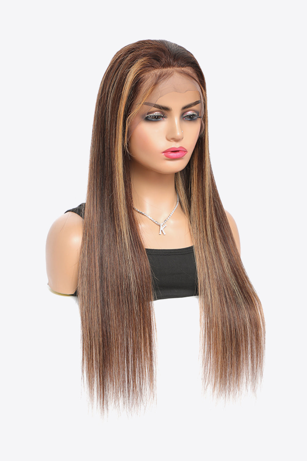18" Highlight Ombre 13x4 Lace Front Wigs Human Virgin Hair 150% Density