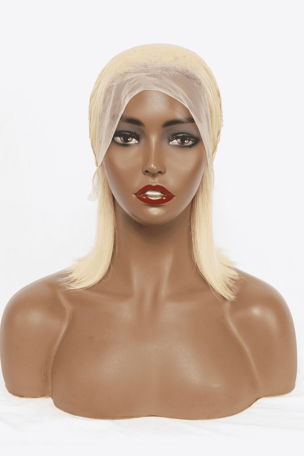 Blonde One Size Lace Front Bobo Human Hair Wigs