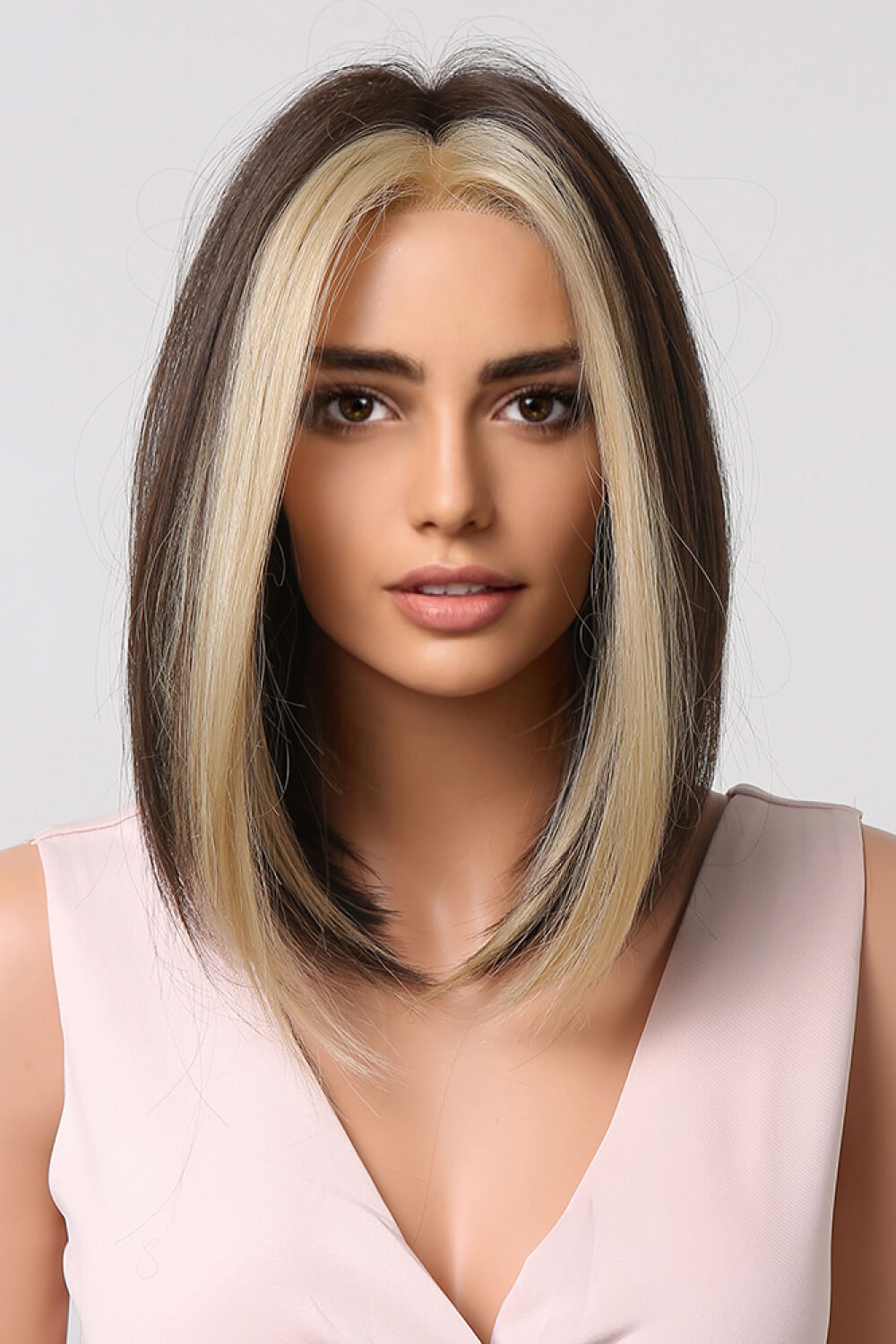 Synthetic Mid-length Straight 9" Wig