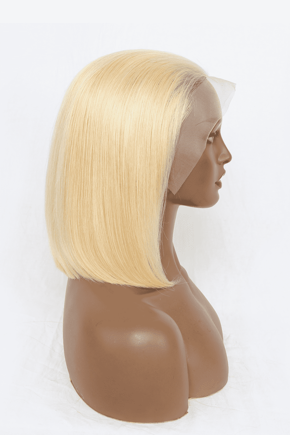 Blonde One Size Lace Front Bobo Human Hair Wigs