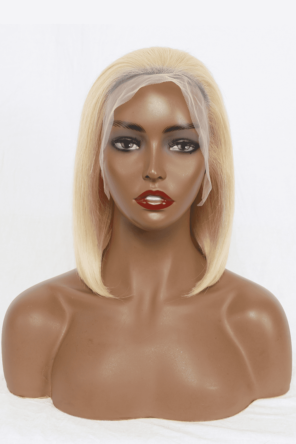 Blonde One Size Lace Front Bobo Human Hair Wigs