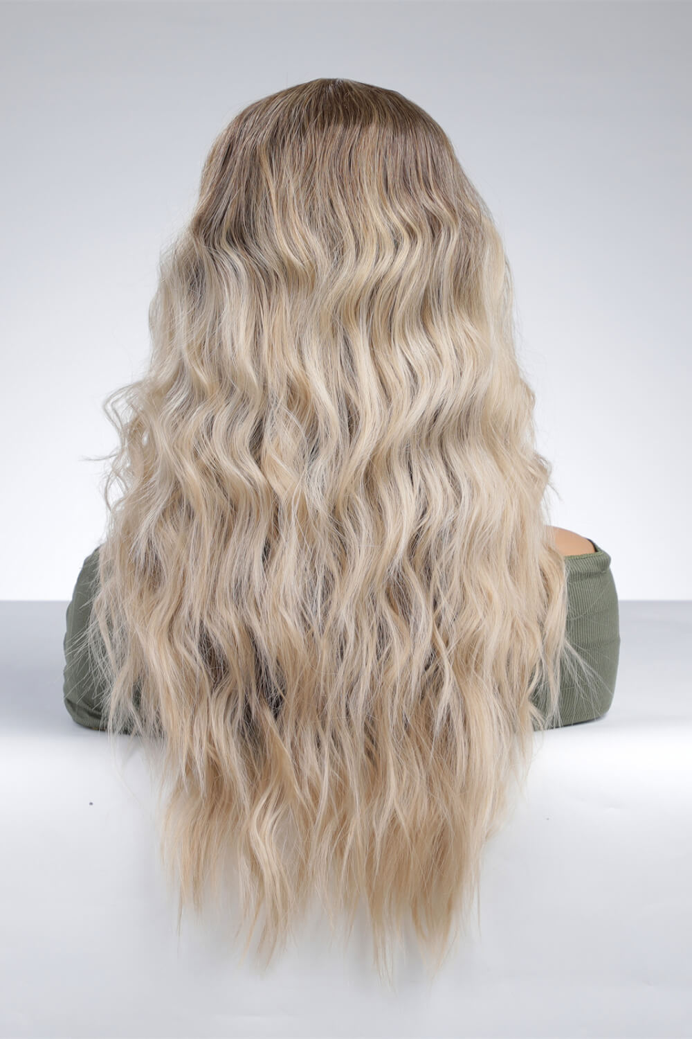 Light Brown and Blonde Ombre Lace Front Synthetic Wigs