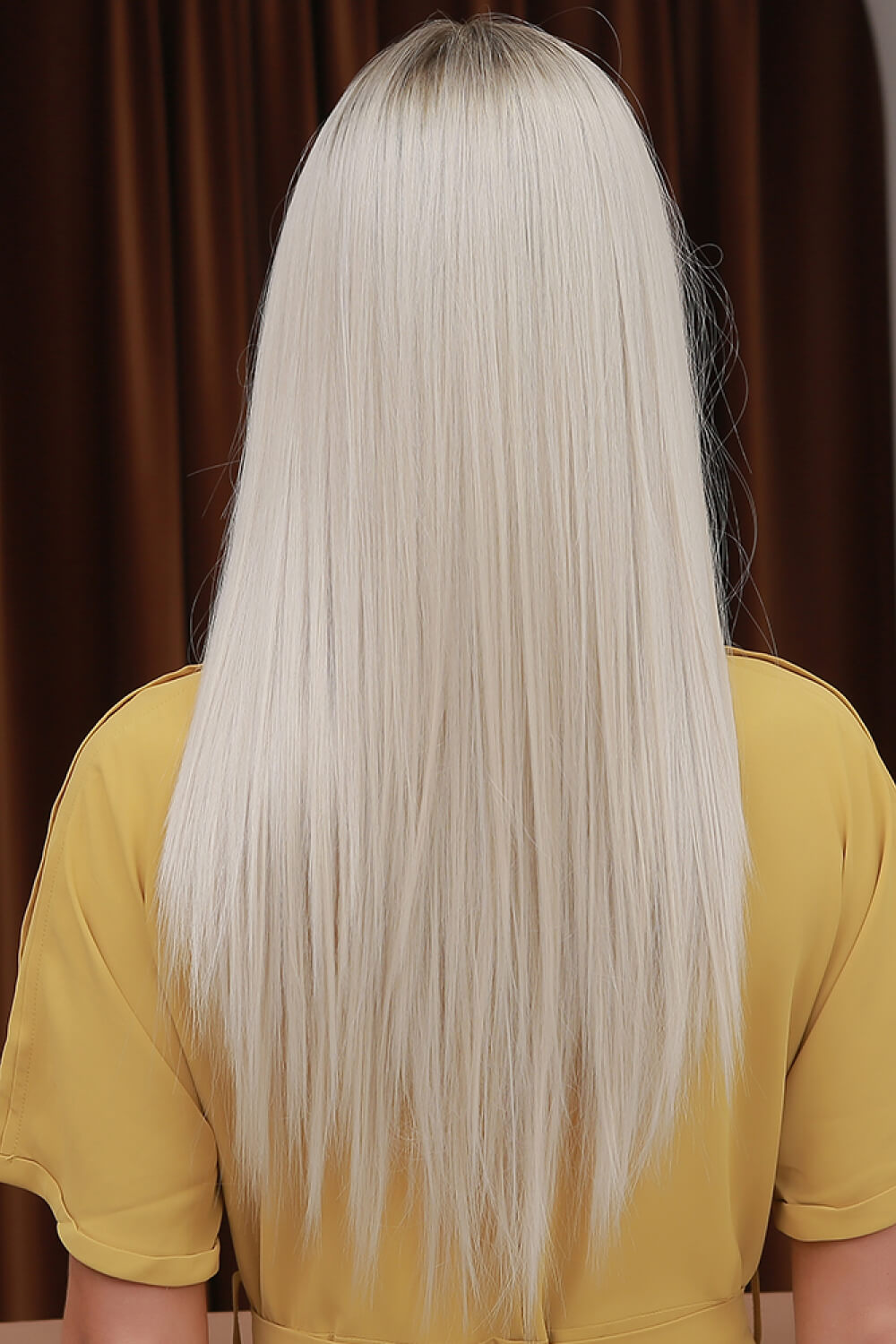 Long Straight 26" Synthetic Lace Front Wigs. Heat Safe 150% Density