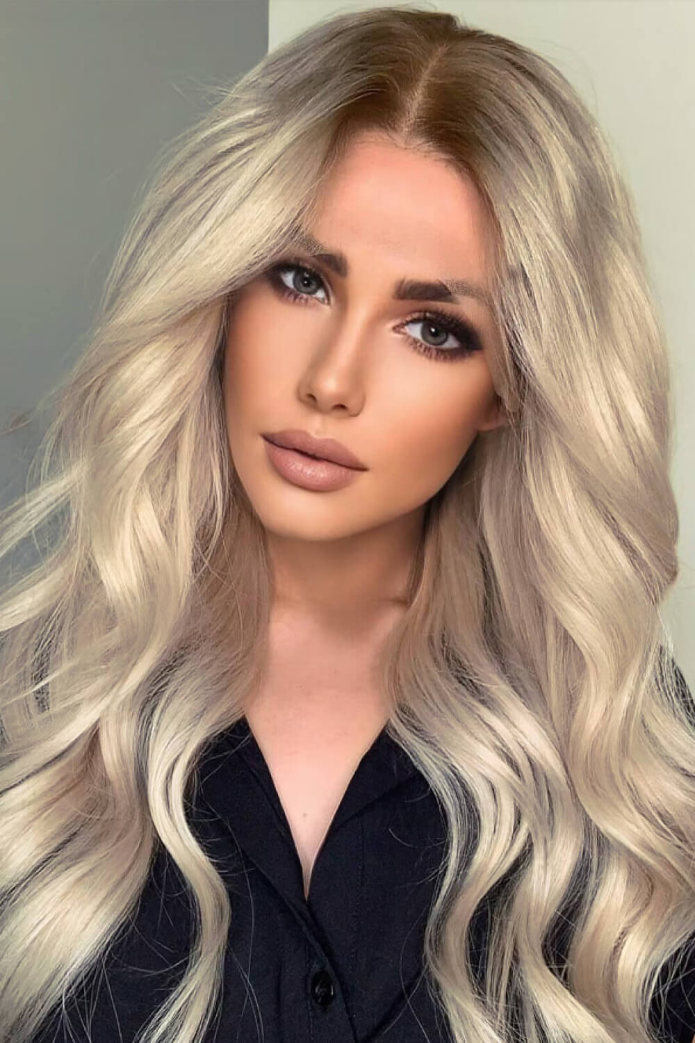 Wave Lace Front Synthetic Wigs in Gold 26" Long