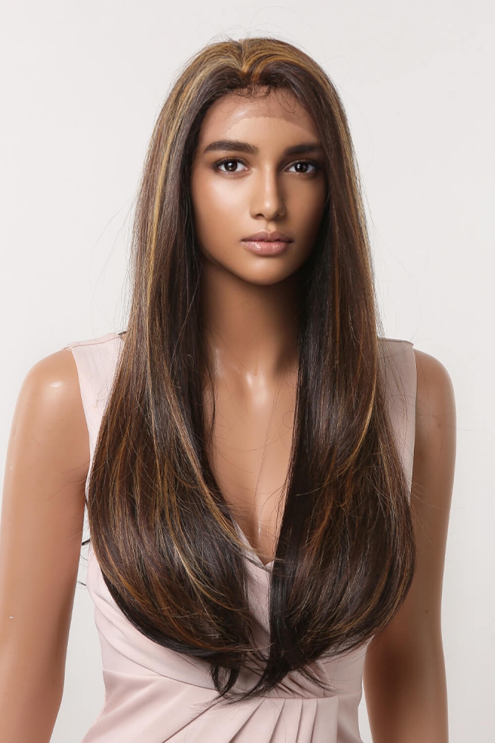 Lace Front Wigs Synthetic Long Straight 26"