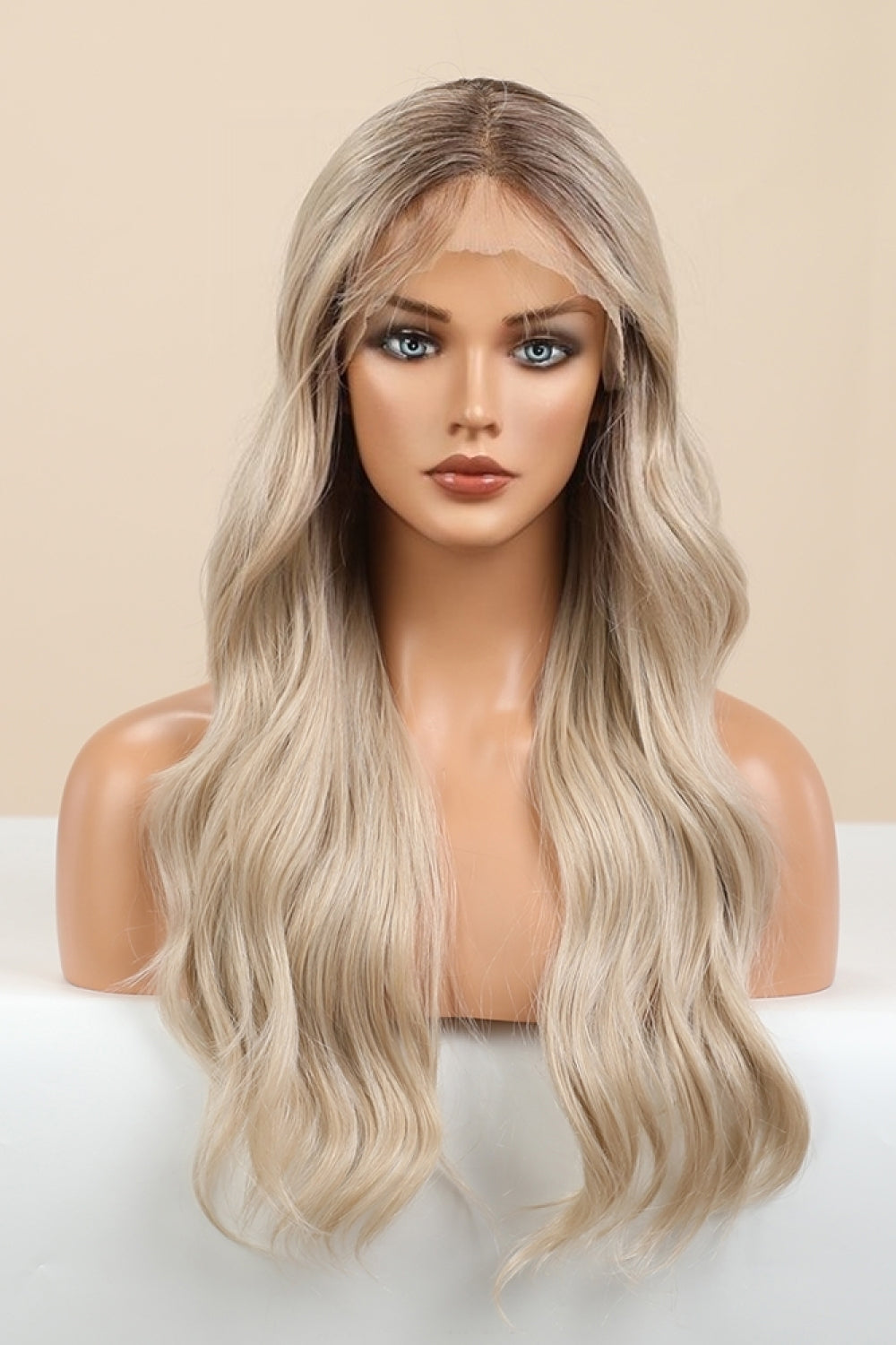 Wave Lace Front Synthetic Wigs in Gold 26" Long