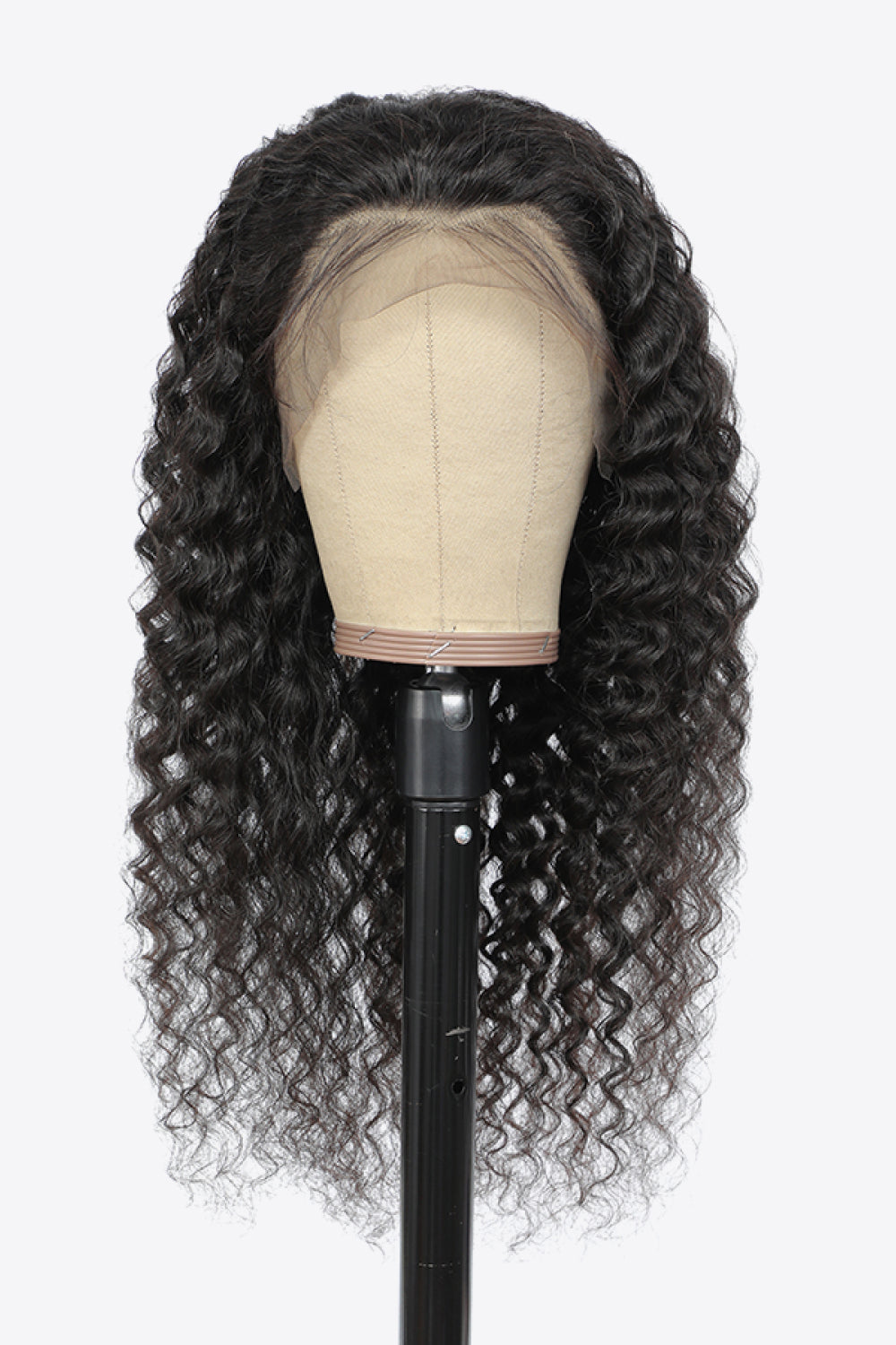Lace Front Wigs Human Hair Curly Natural Color 150% Density