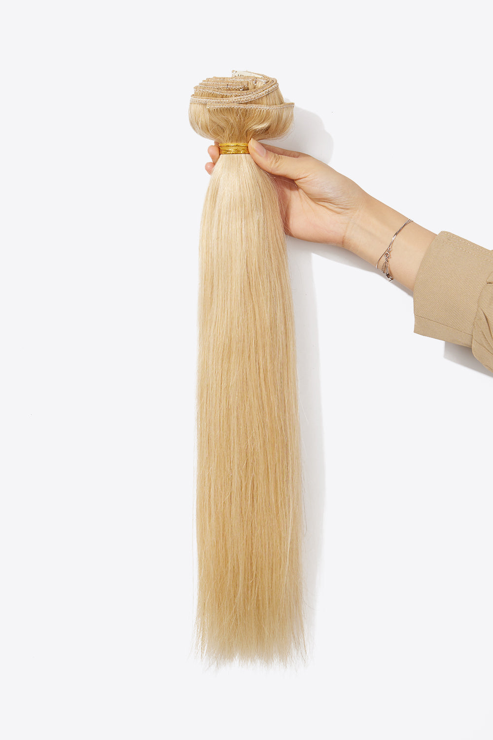 Straight Clip in Hair Extensions Human Hair