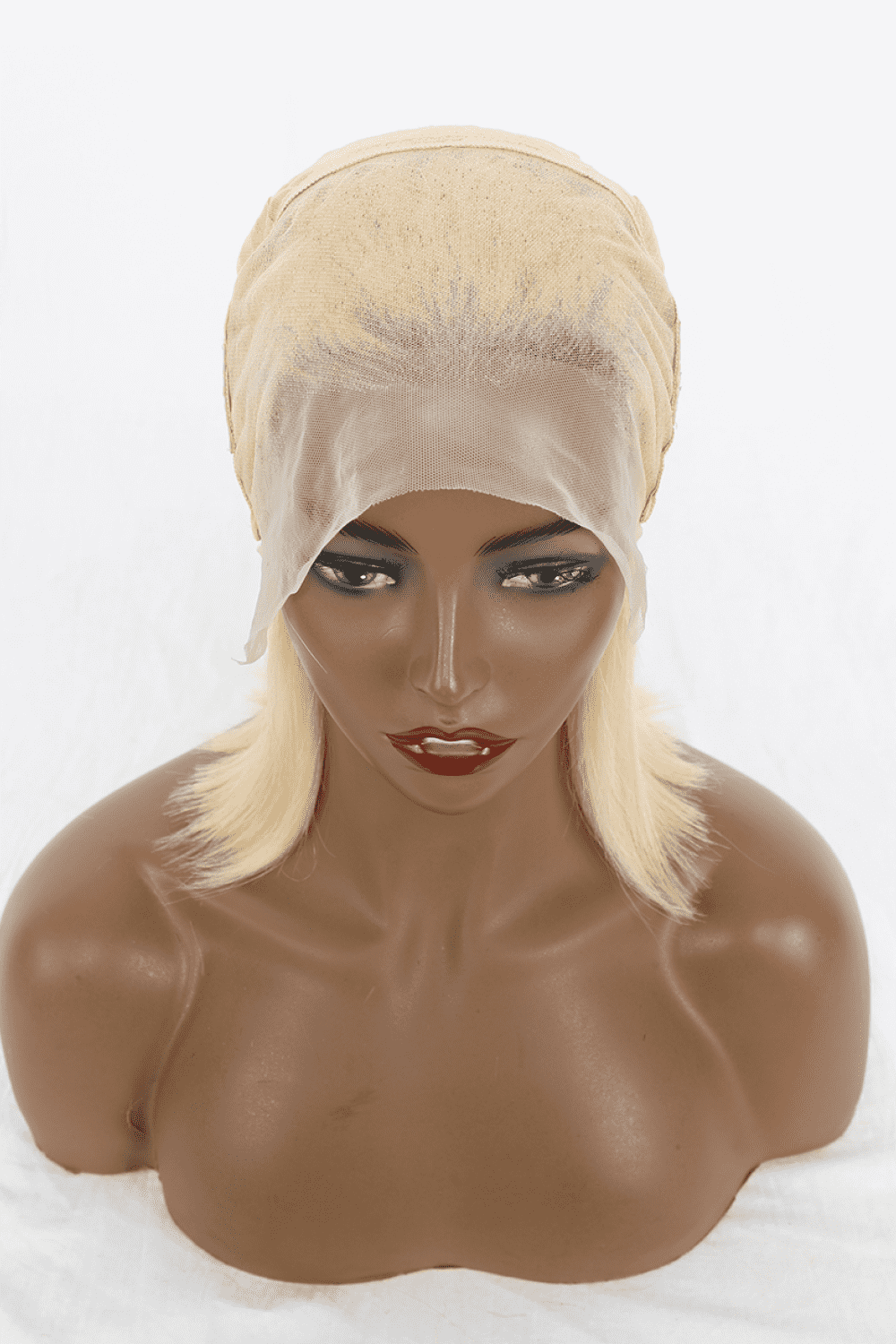 Blonde One Size Lace Front Bobo Human Hair Wigs