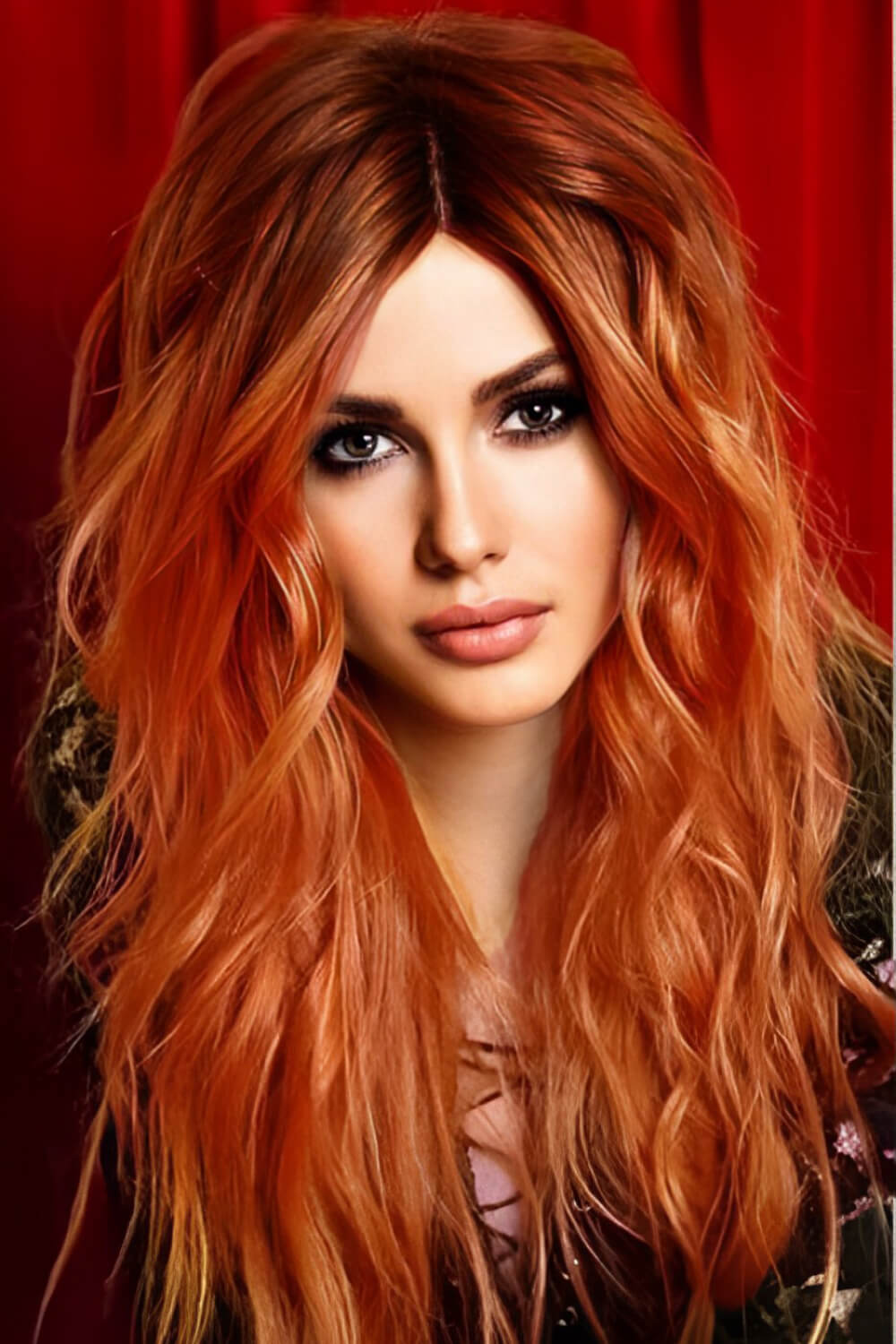 Long Wave 24" Synthetic Lace Front Wigs Density 150%