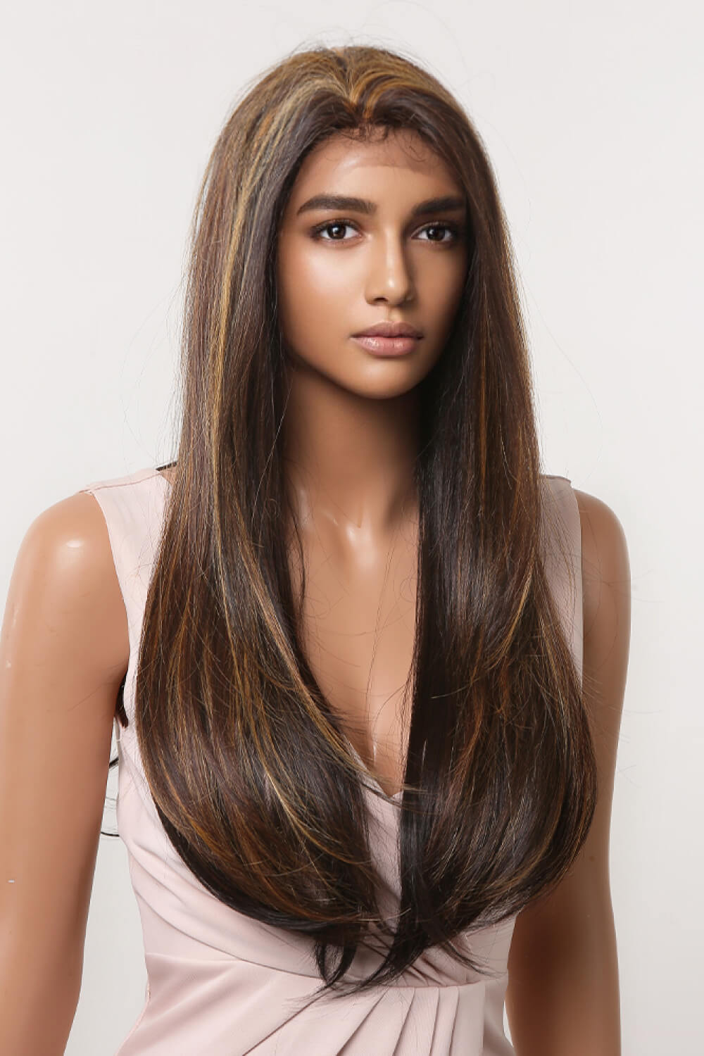 Lace Front Wigs Synthetic Long Straight 26"