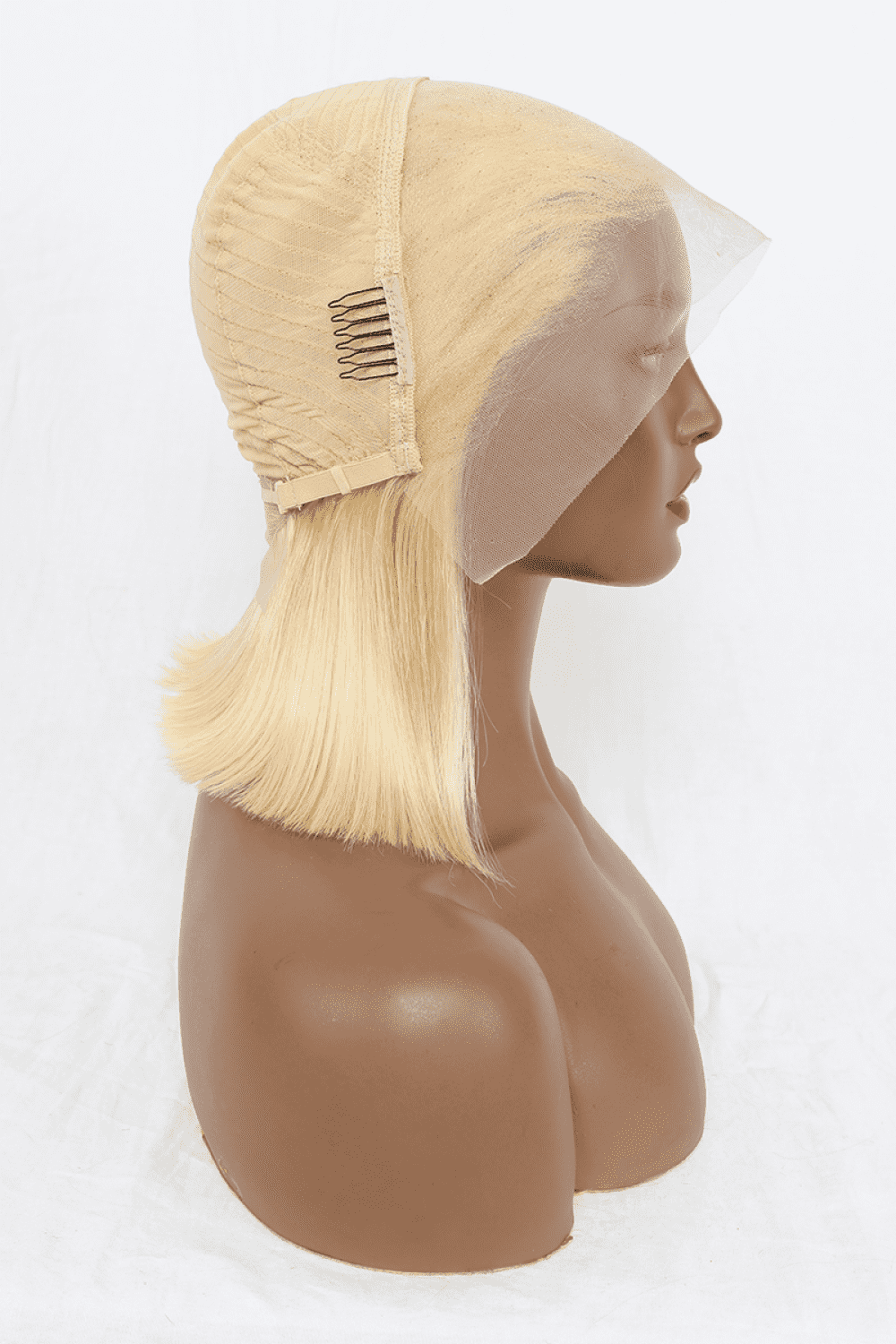 Blonde One Size Lace Front Bobo Human Hair Wigs