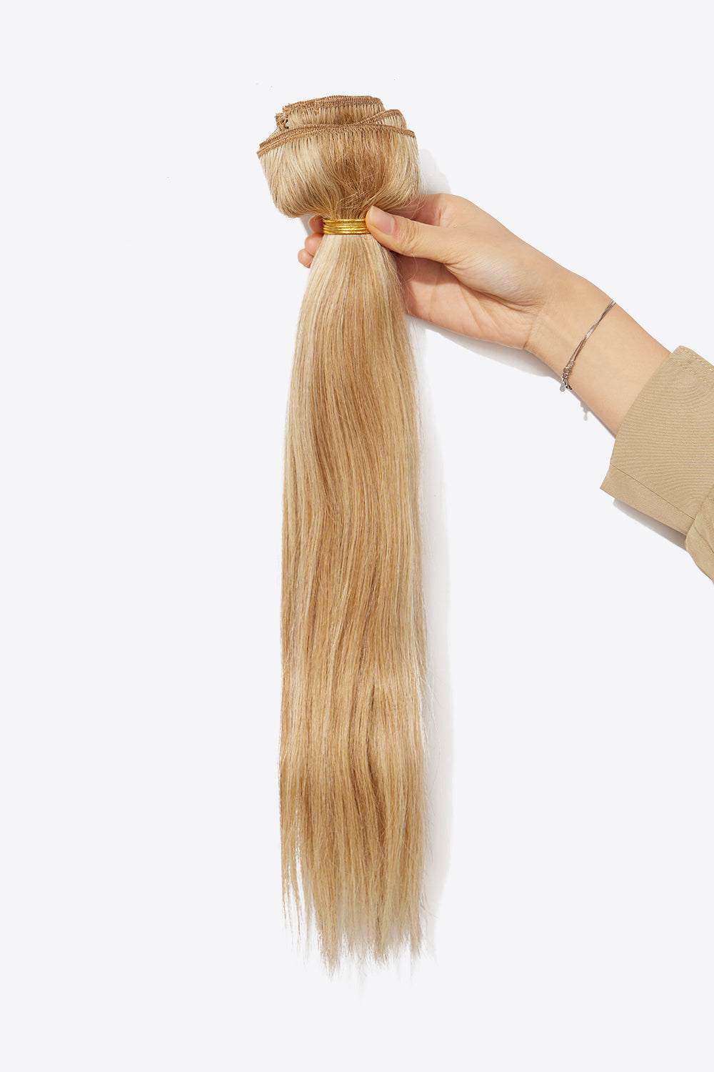 Straight Clip in Hair Extensions Human Hair