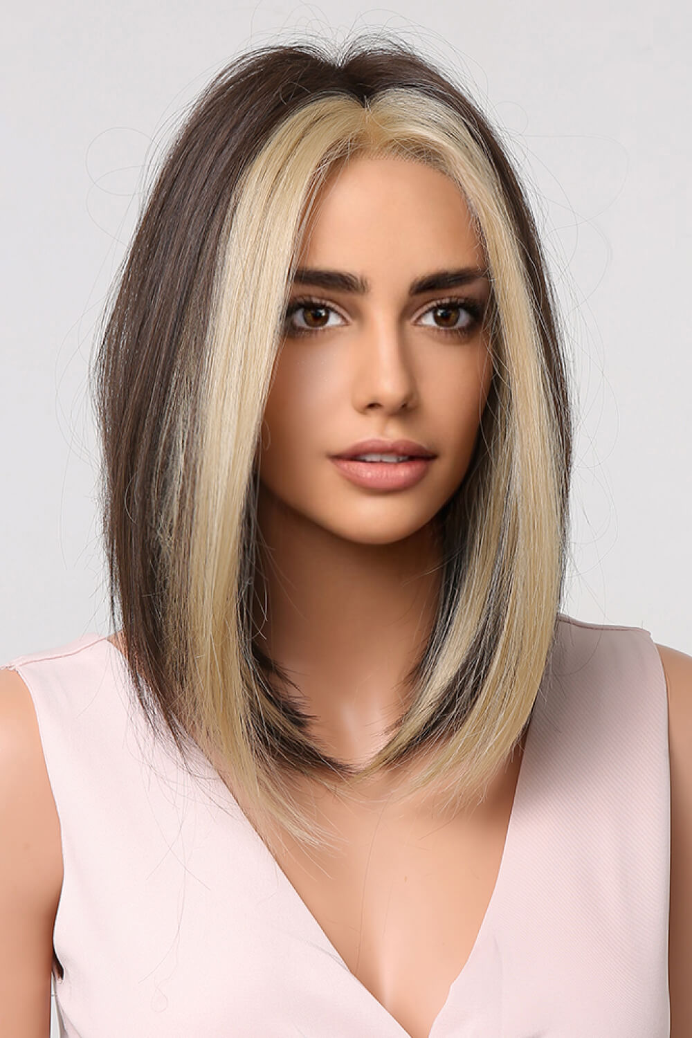 Synthetic Mid-length Straight 9" Wig