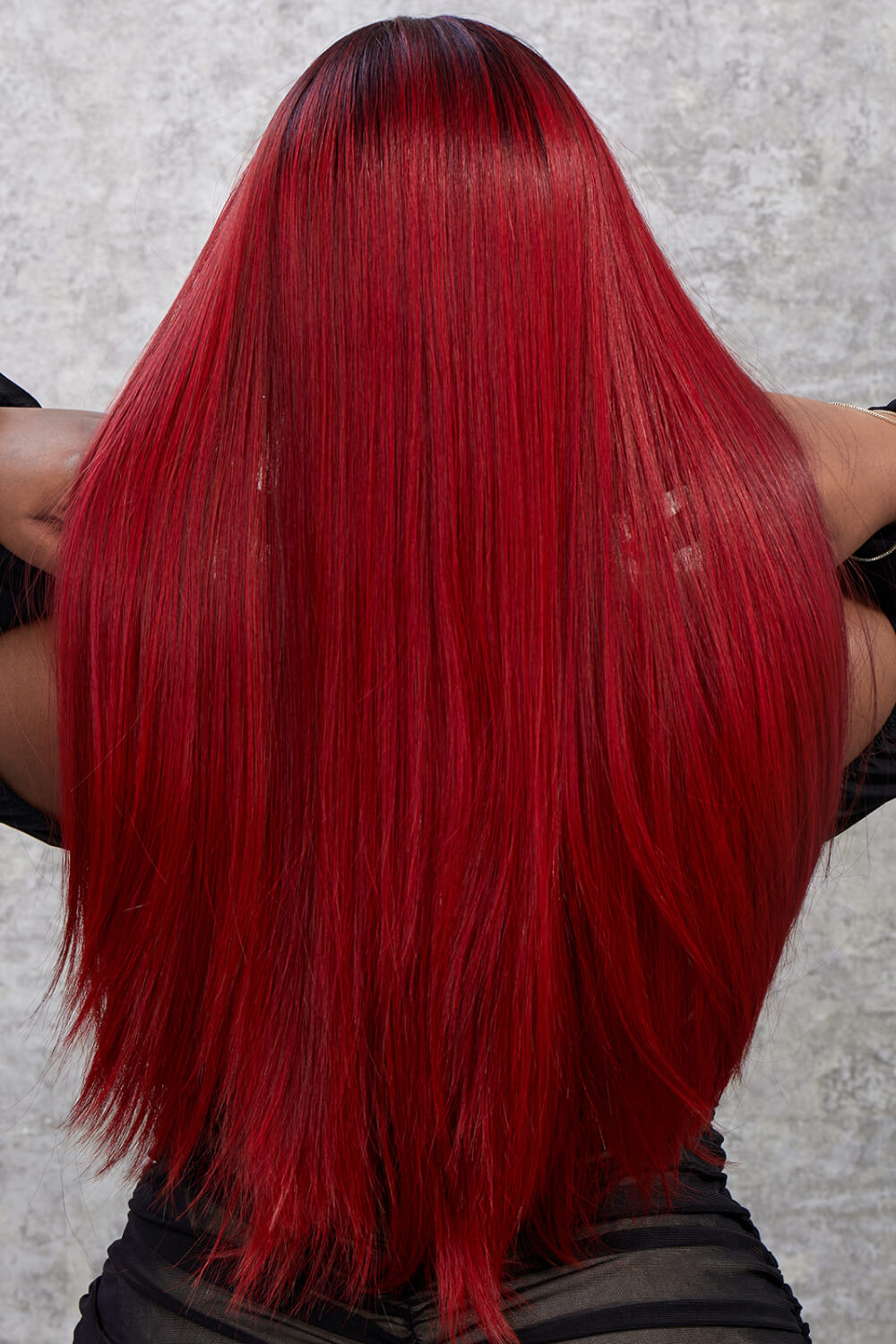 Synthetic Straight 26" Lace Front Wig 150% Density