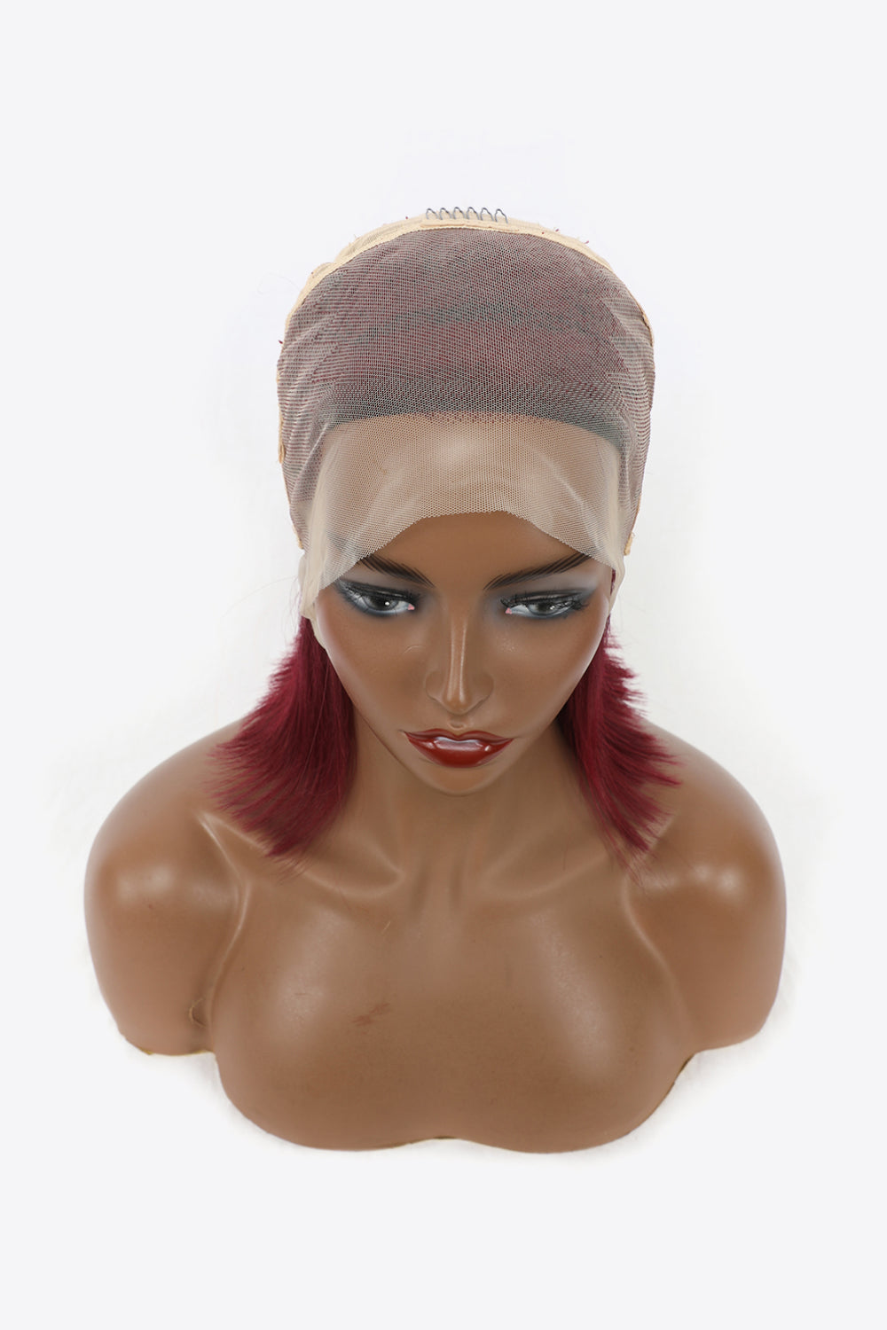 Lace Front Wine Color Bobo Human Hair Wigs