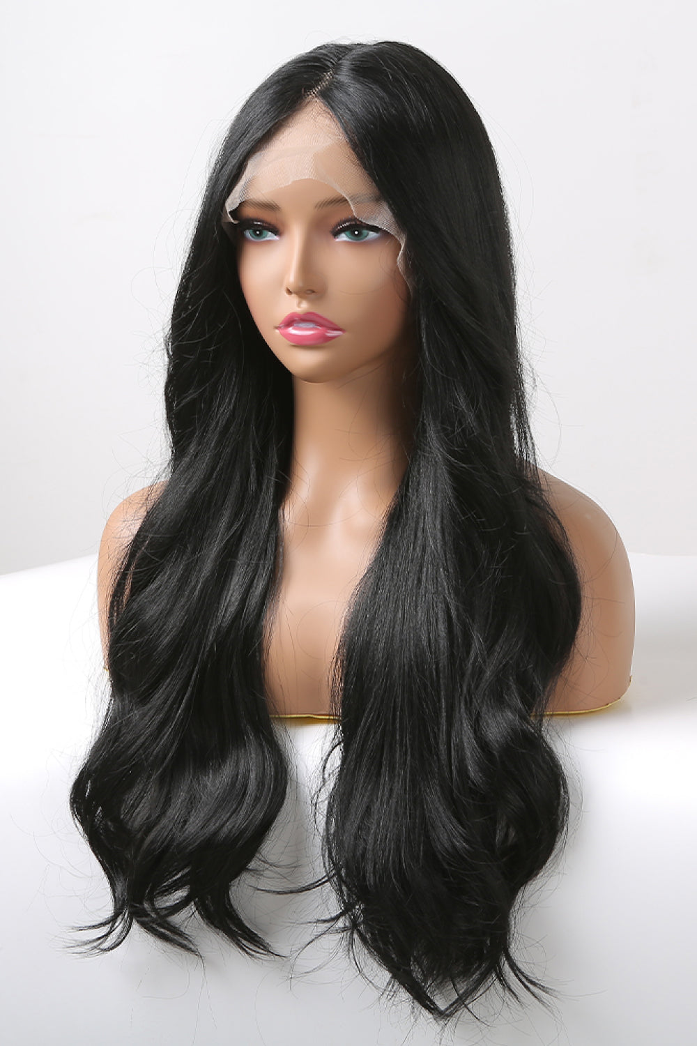 24" Lace Front Wigs Synthetic Long Wavy 24" 150% Density