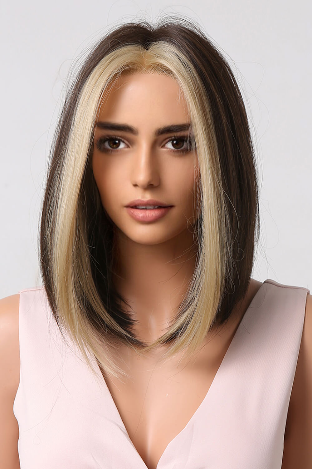 Synthetic Mid-length Straight 9" Wig