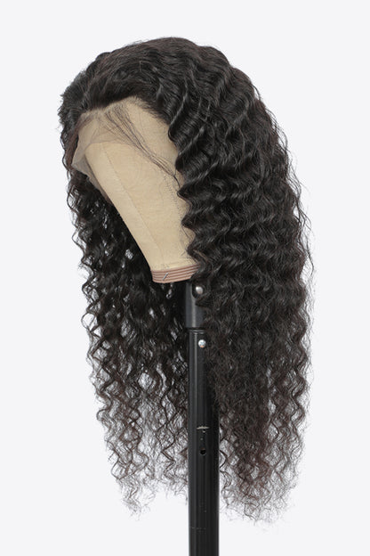 Lace Front Wigs Human Hair Curly Natural Color 150% Density