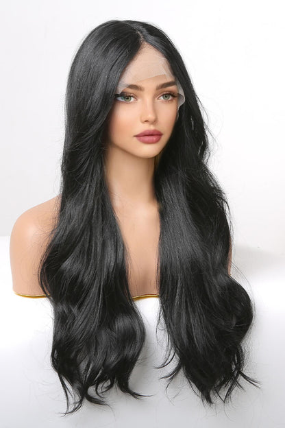 24" Lace Front Wigs Synthetic Long Wavy 24" 150% Density