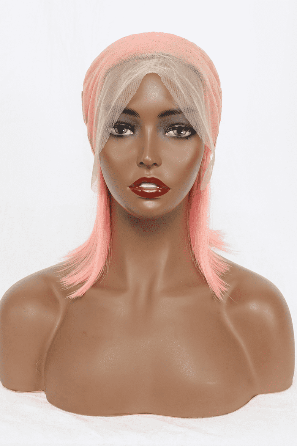 Sassy Pink Lace Front Bobo Human Hair Wigs for that daring look