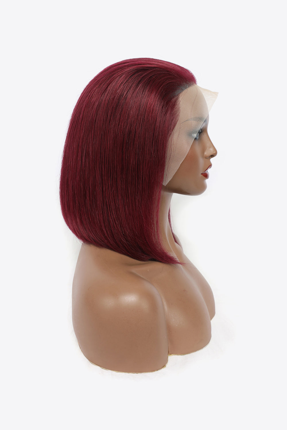 Lace Front Wine Color Bobo Human Hair Wigs