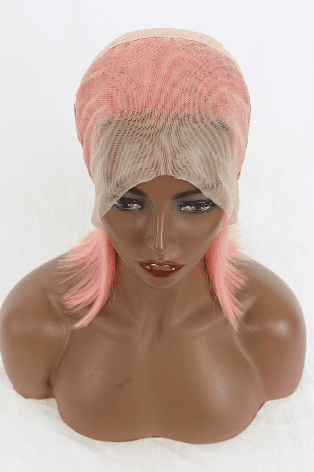 Sassy Pink Lace Front Bobo Human Hair Wigs for that daring look