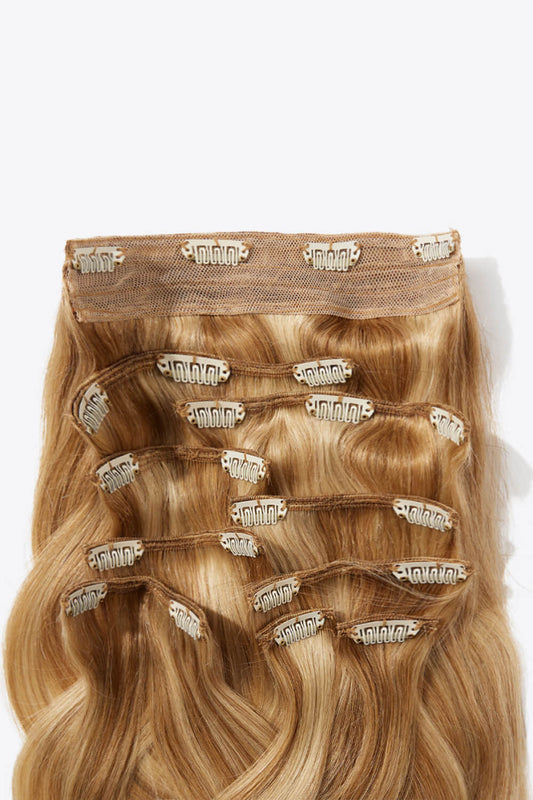 16'' 100g #10 Clip-in Hair Extensions Human Virgin Hair