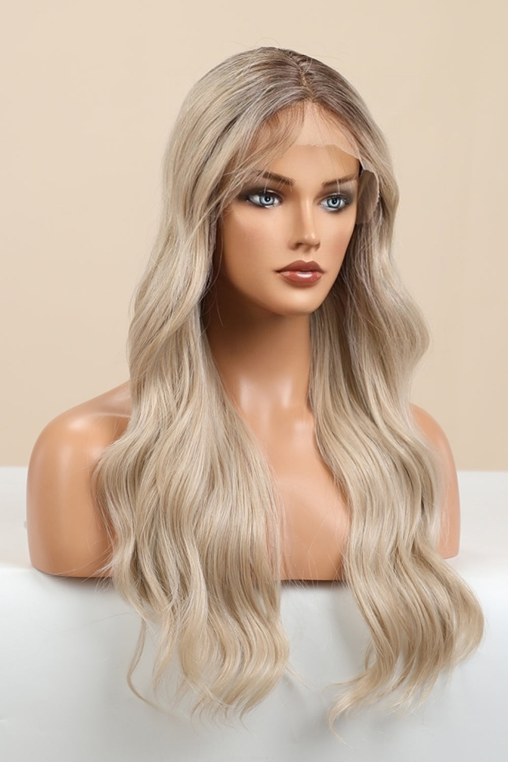 Wave Lace Front Synthetic Wigs in Gold 26" Long