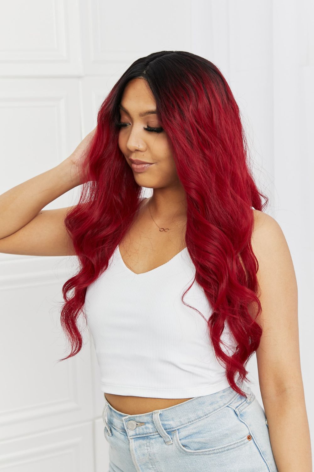 Synthetic Wave 24" Lace Front Wig 150% Density