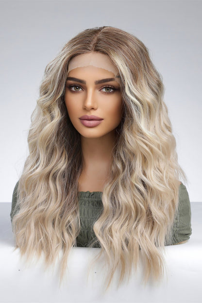 Light Brown and Blonde Ombre Lace Front Synthetic Wigs