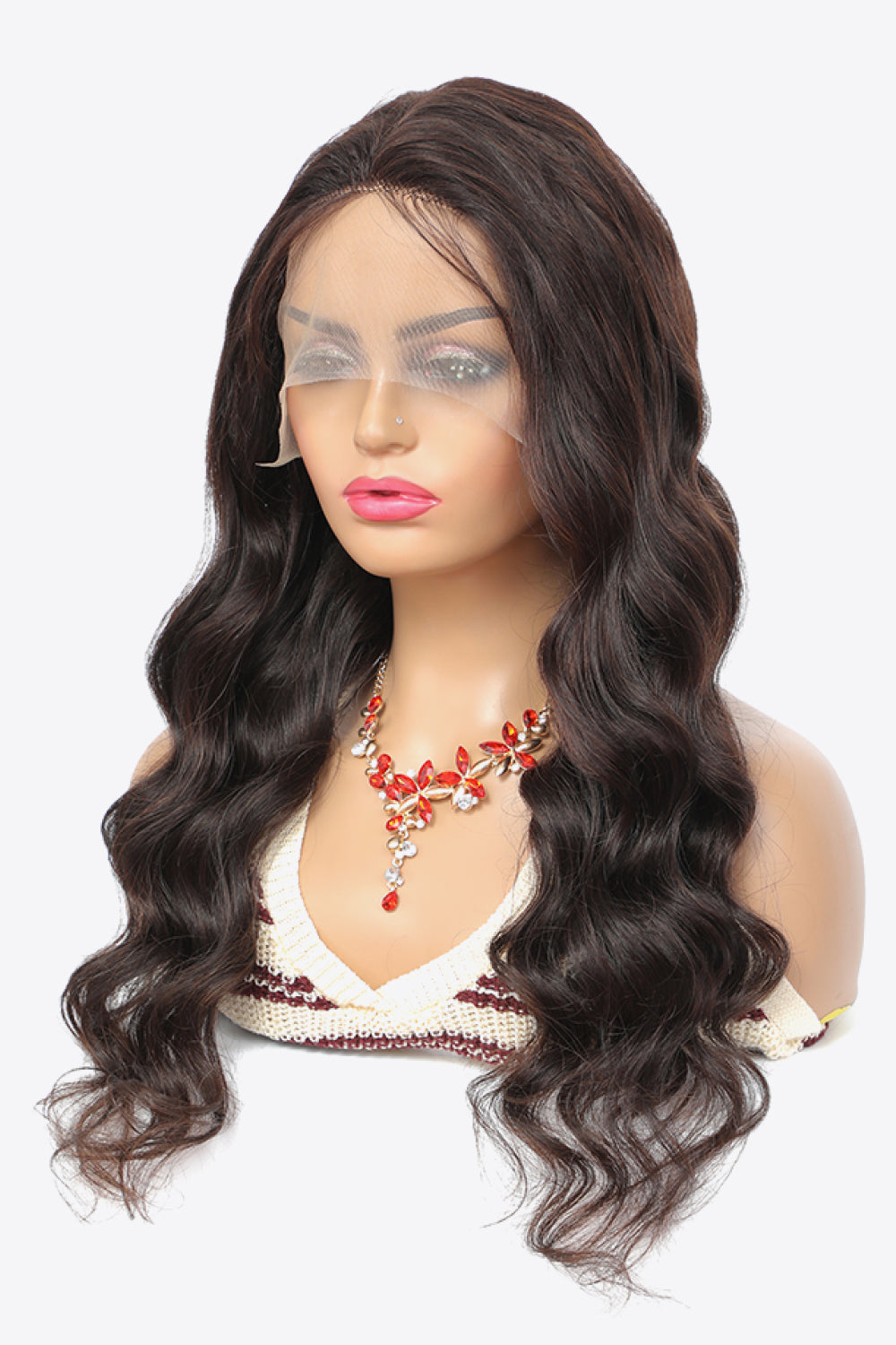 Lace Front Wigs Body Wave Human Virgin Hair Natural Color 150% Density