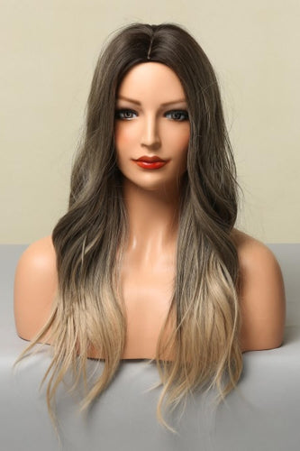 Ashe Brown and Blonde Ombre Synthetic Long Straight Wigs