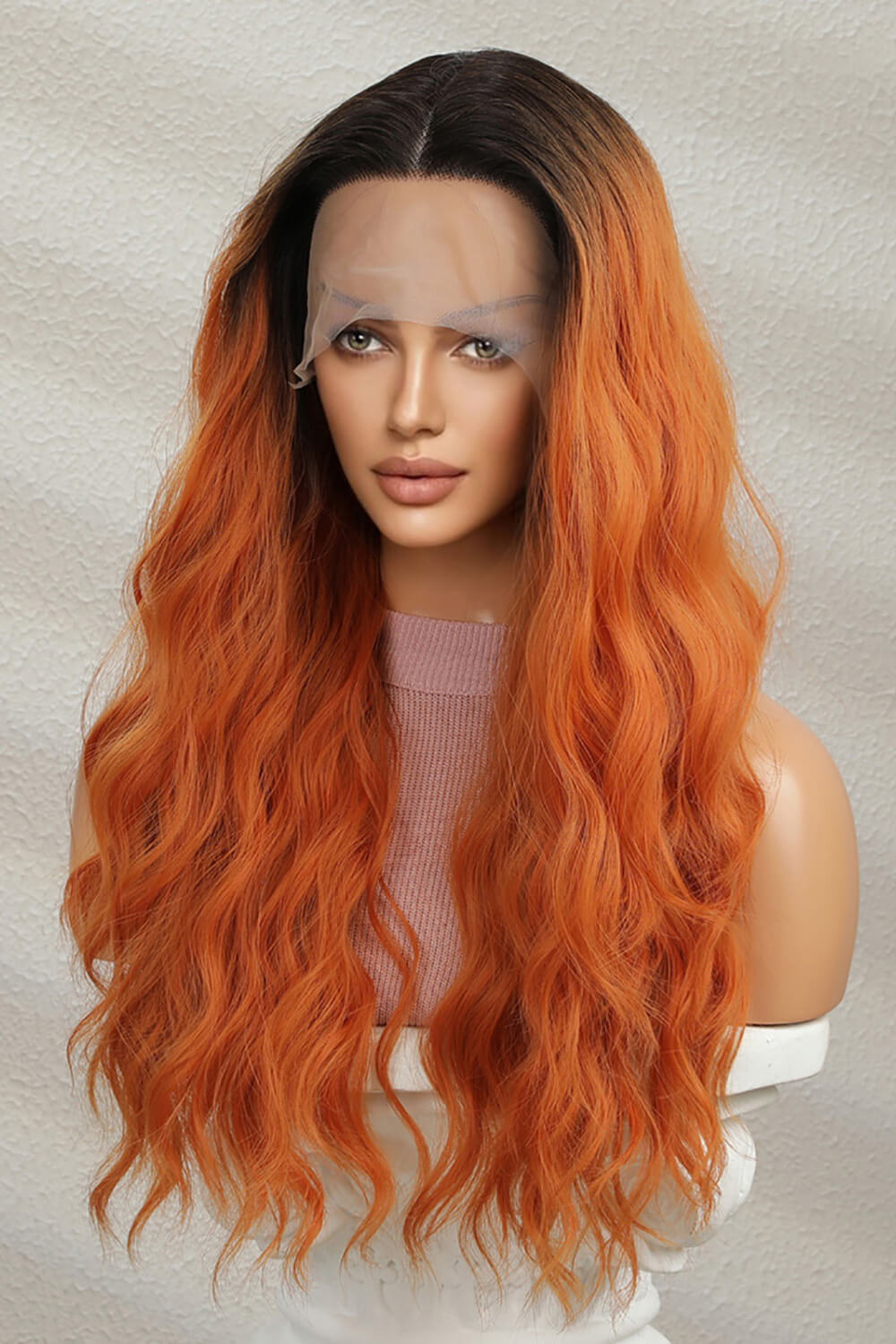 Long Wave 24" Synthetic Lace Front Wigs Density 150%