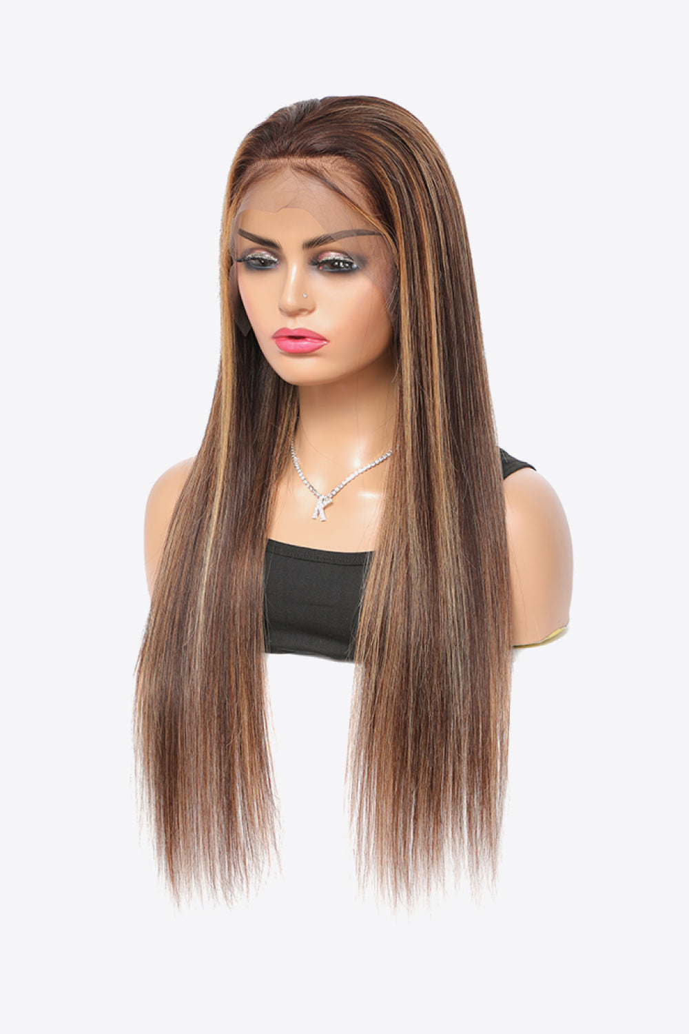 18" Highlight Ombre 13x4 Lace Front Wigs Human Virgin Hair 150% Density