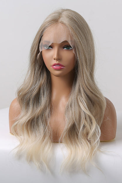 Medium Blonde Highlights Lace Front Synthetic Wigs